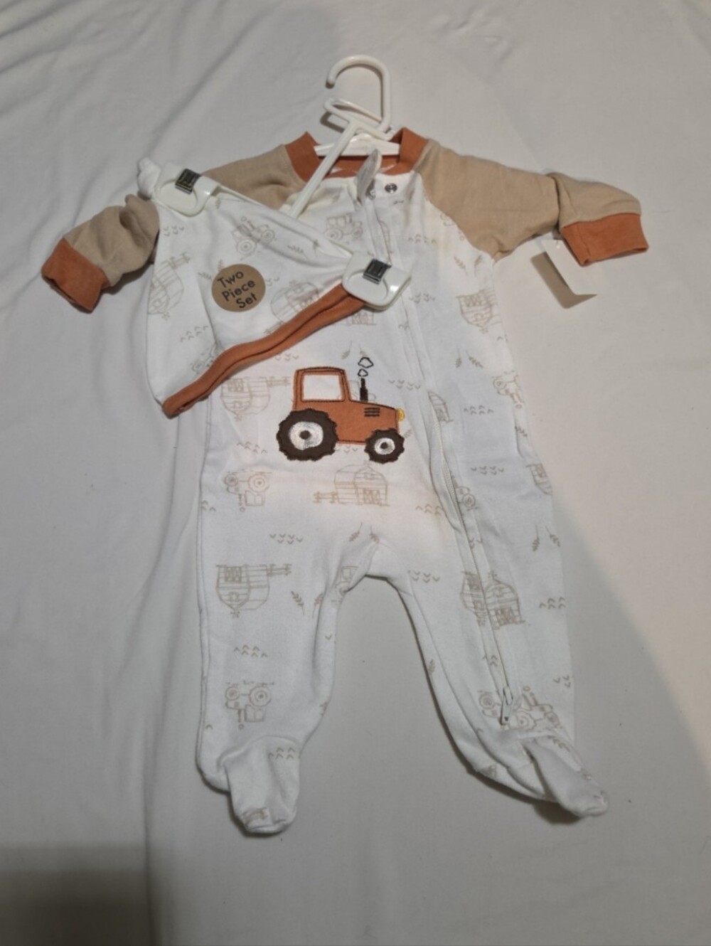 Baby Essentials infant boy 3m tractor farm onesie #07